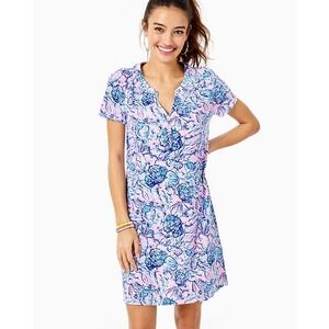 LILLY PULITZER
Short Sleeve Essie Dress In Magnolia Lilac A Little Jelly Size L